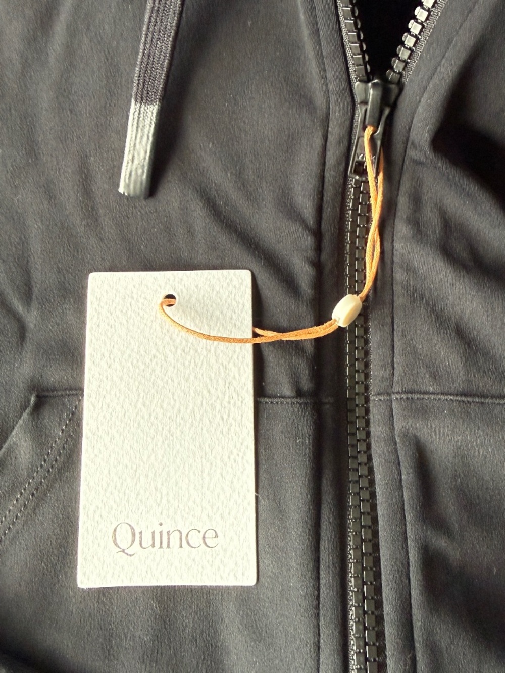 Quince Ultra-Form Hooded Crop Jacket Black S NWT - Picture 9 of 10